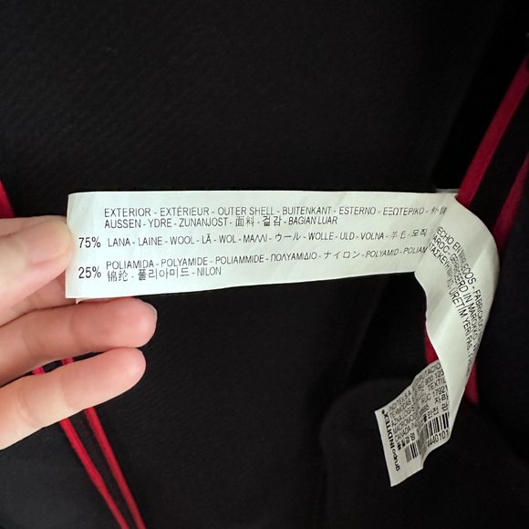 Zara Winter Wool Coat in Navy - Size XS - Picture 5 of 6